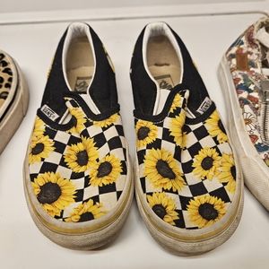 Sunflowers check vans